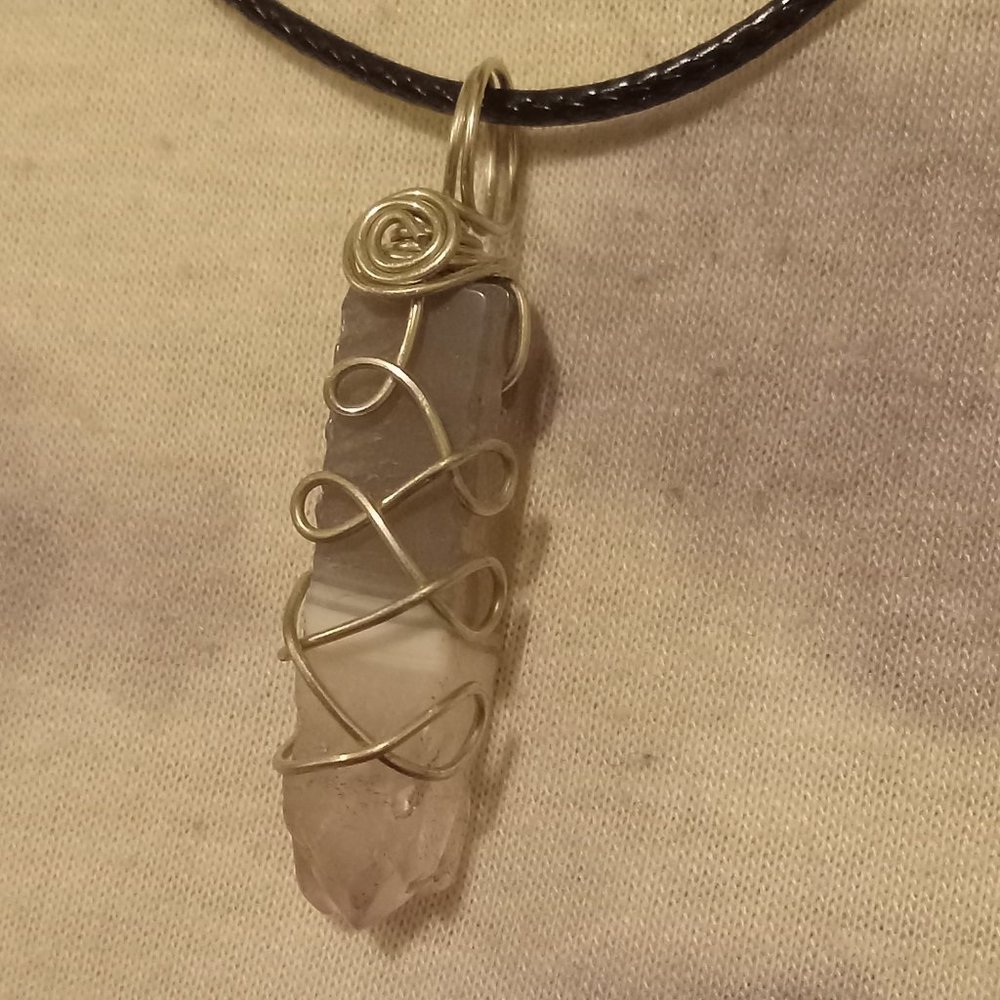 Quartz/Amethyst/Jasper Mix Crystal Necklace
